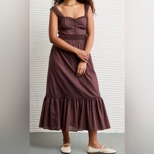 American Eagle Outfitters Brown Midi Dress